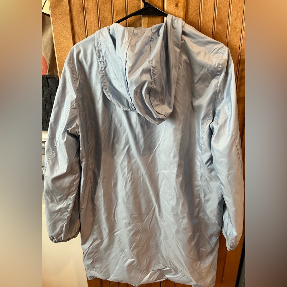 Armani Exchange light blue, light raincoat with hood. Excellent condition, sz M - Picture 2 of 7